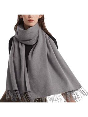 Women Lightgrey  Evening Dresses Scarf Blanket Shawl Wedding Gift